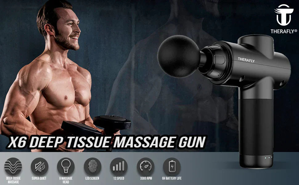 Rechargeable Deep Tissue Body Massager Gun – Muscle Relaxation & Pain Relief